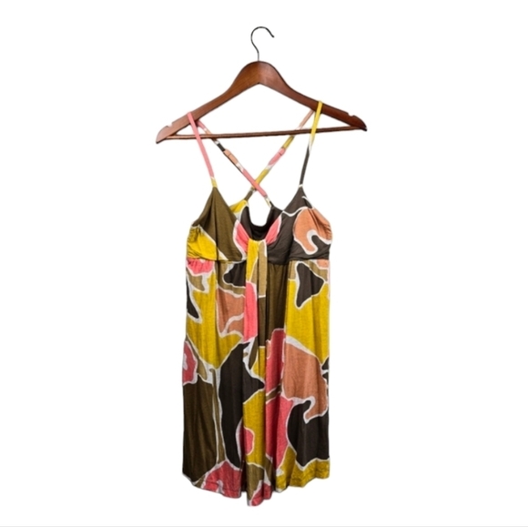 FRENCH CONNECTION Spaghetti Strap Dress Multi-colored Womens Size S - Picture 1 of 13